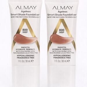 Almay Ageless Smart Shade Foundation 800 Deep | Lot of 2 | New